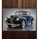 Металлическая табличка Ford V8 Deluxe Tudor Sedan (11A-70A)
